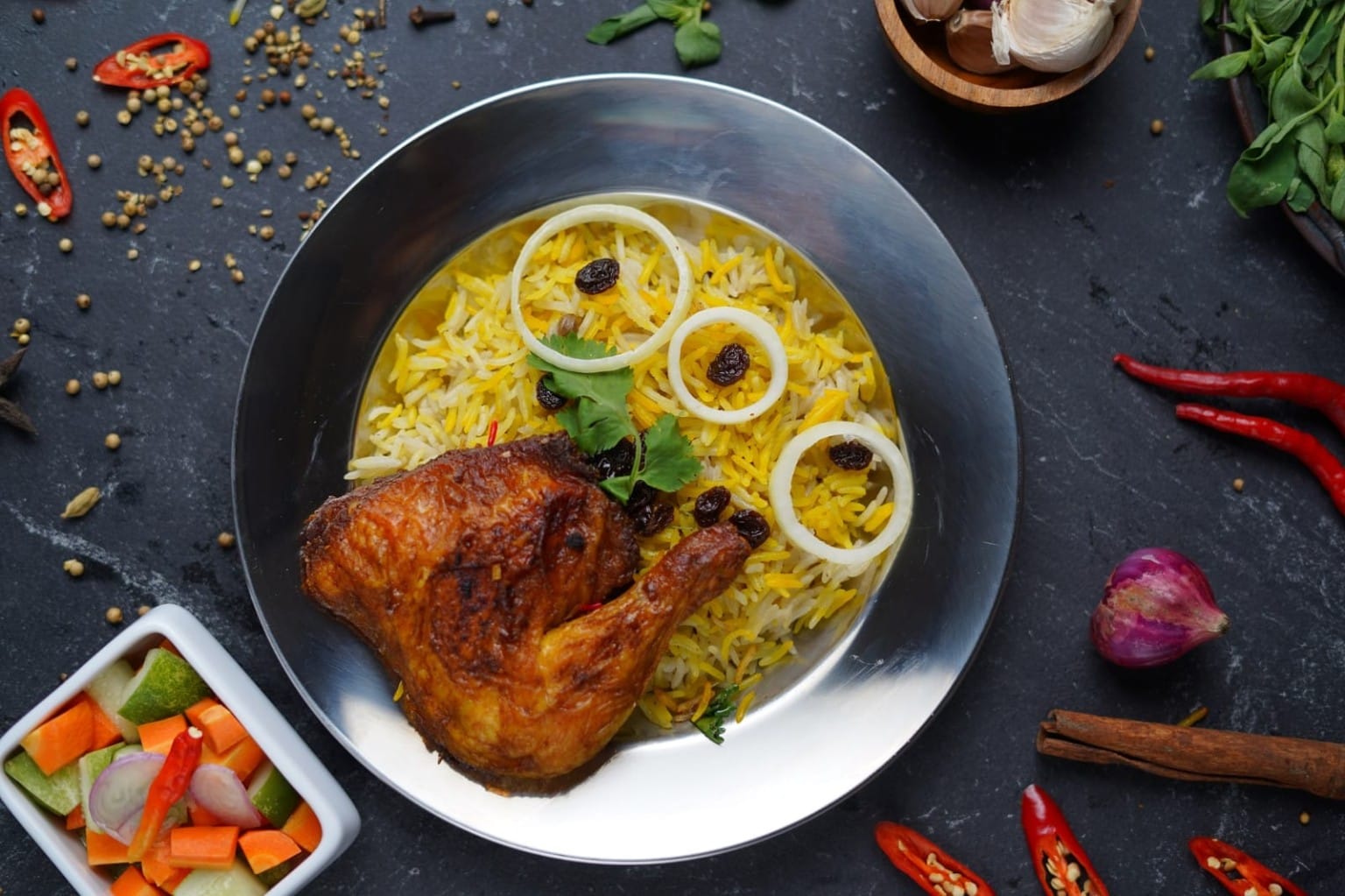 Nasi Kebuli ayam dengan rempah